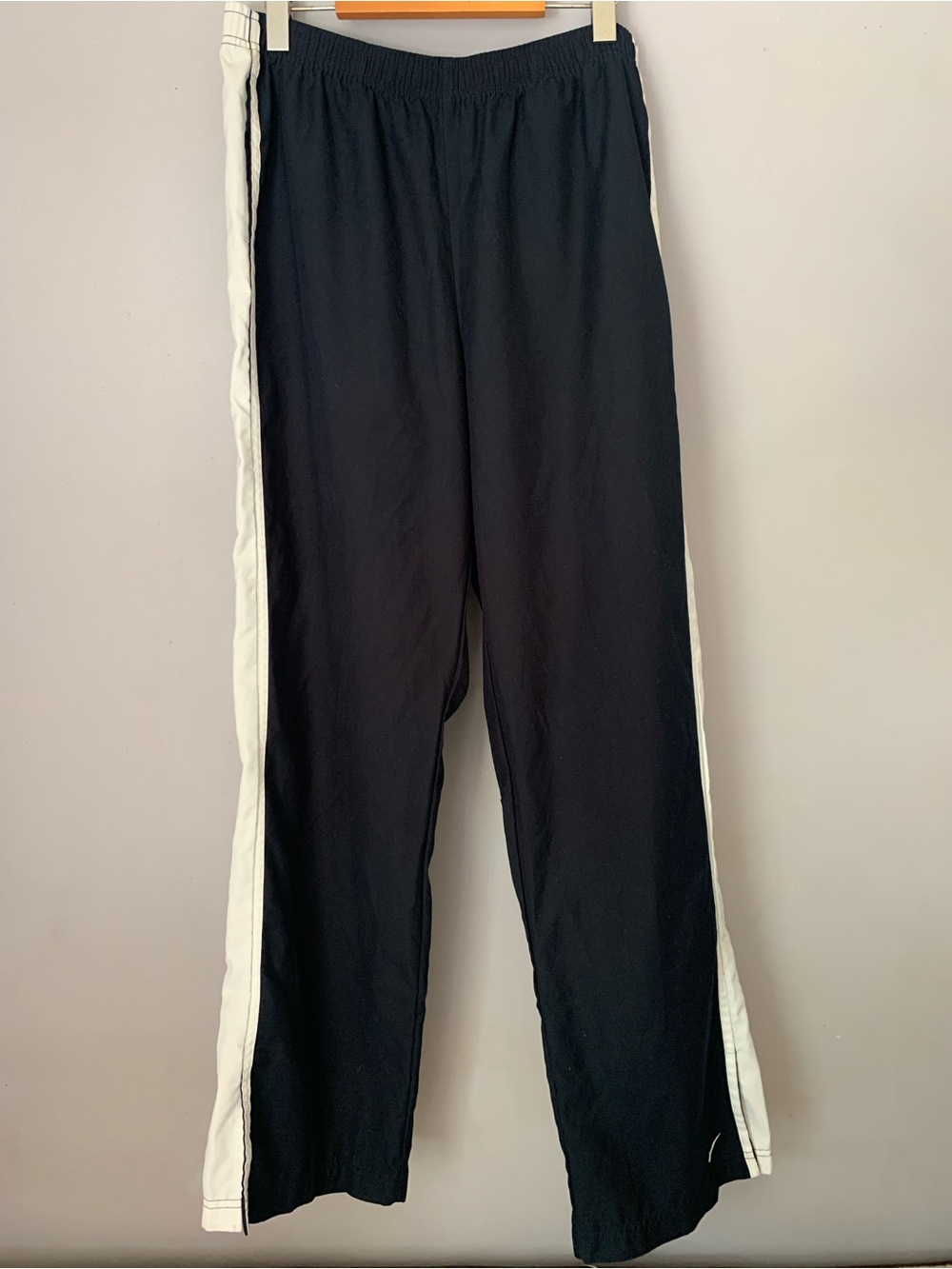 Ladies Nike Track Pants Size 12-14 Dark Blue and White